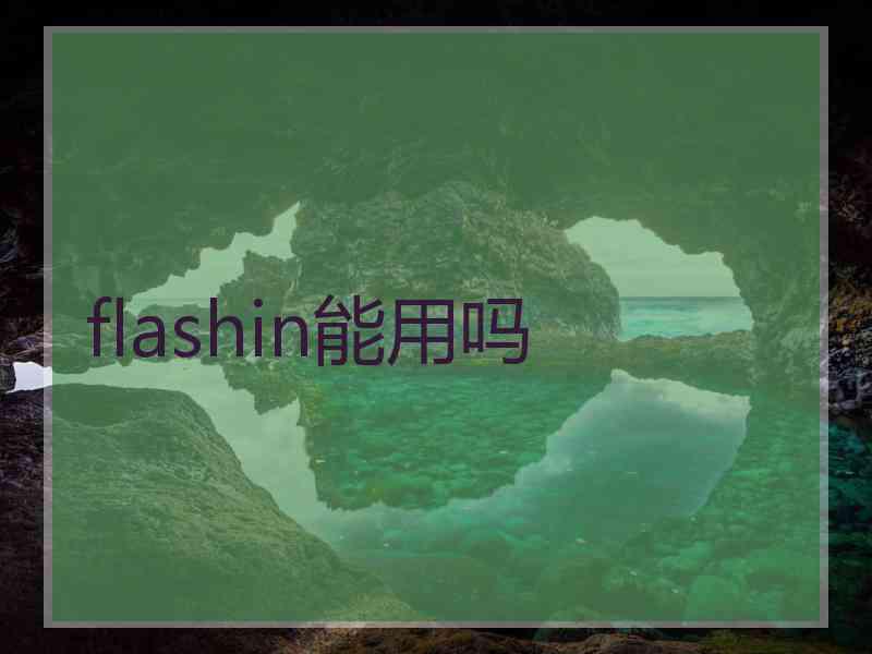 flashin能用吗