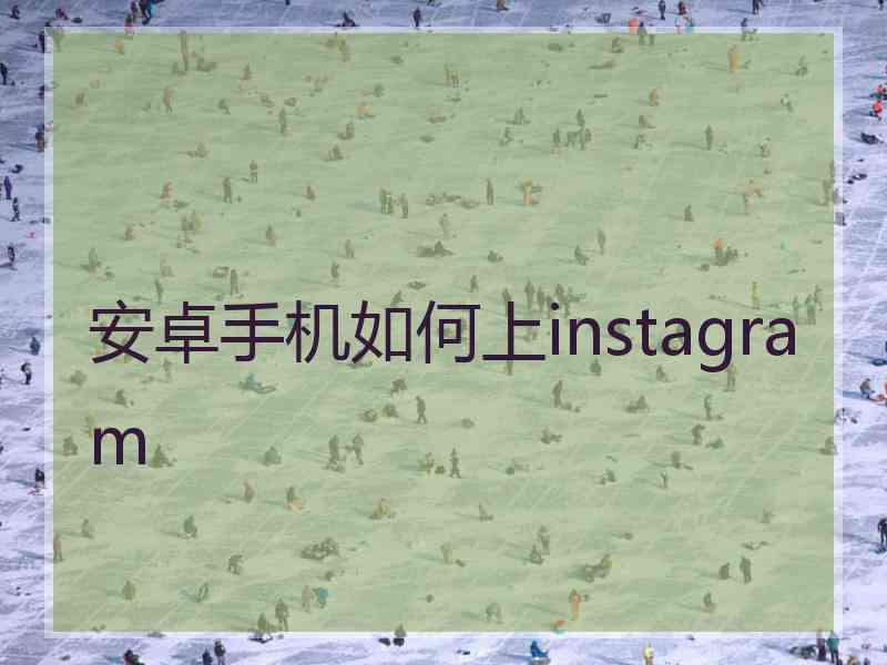 安卓手机如何上instagram