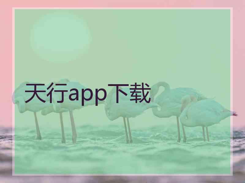 天行app下载